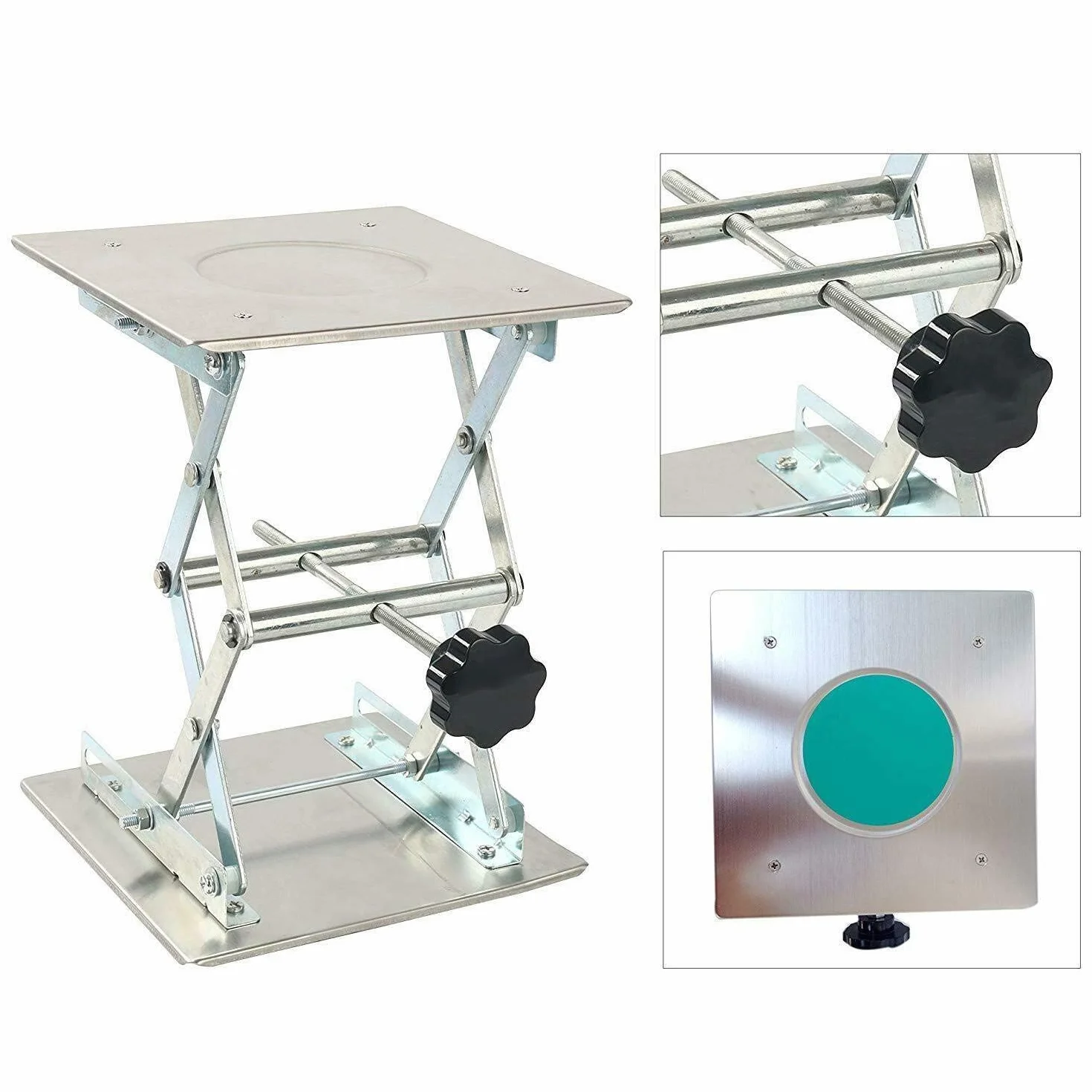 FreeTec Edukacyjne stoliki podnoszone platformy laboratorium podnośnik nożycowy platforma stojąca LAB (20 cm x 20 cm)