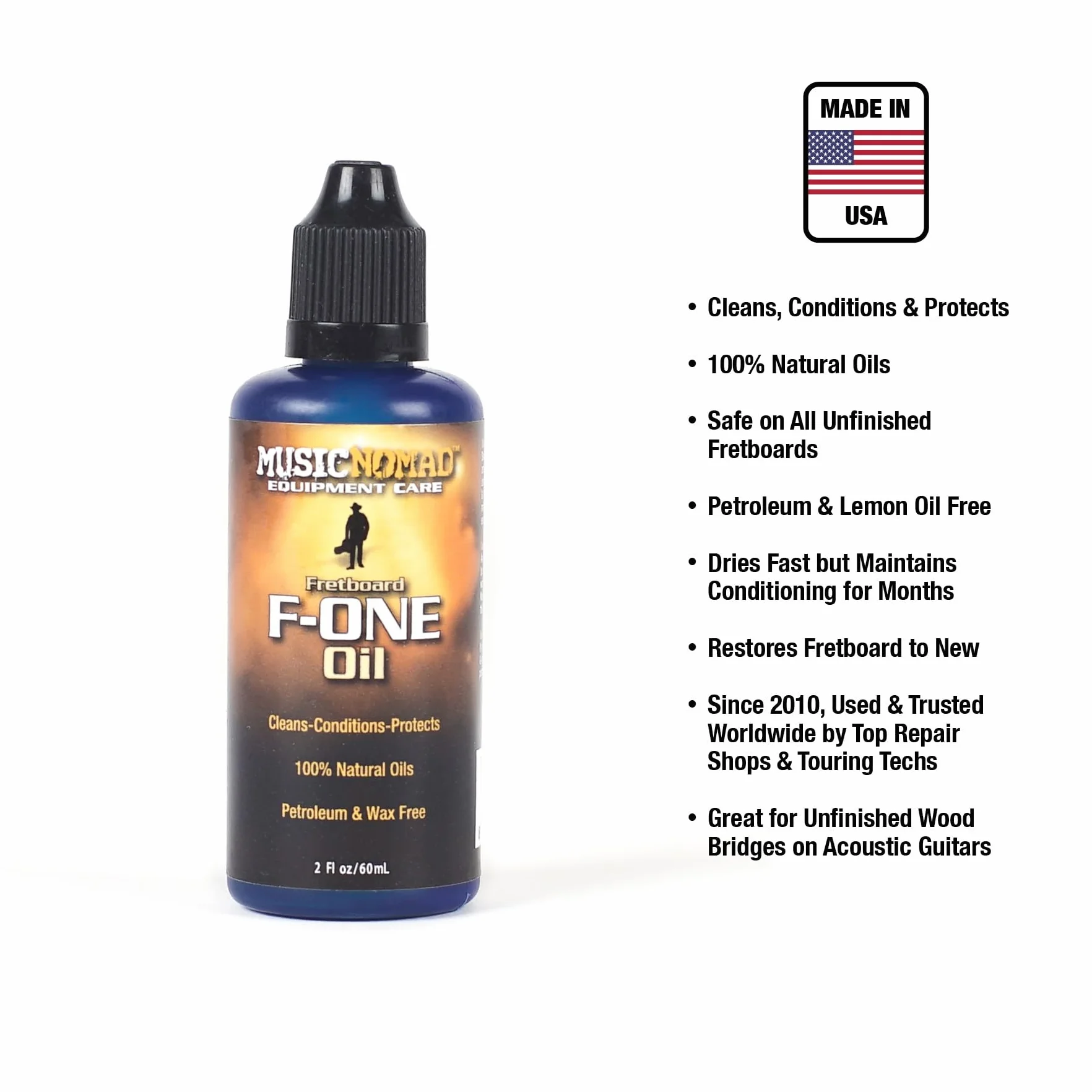 MusicNomad MN125 F-ONE niefinished Fretboard Care Kit