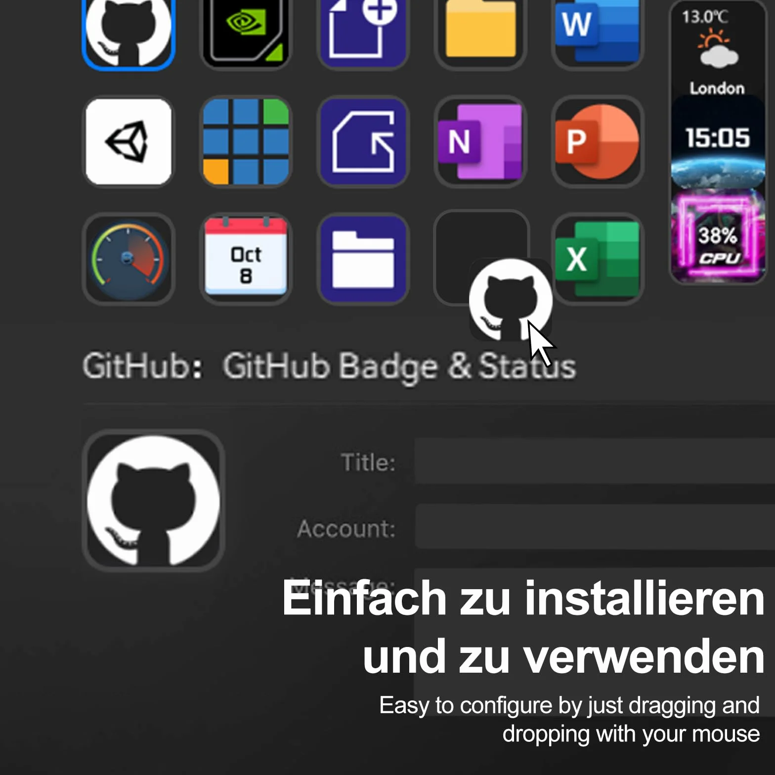 Stream Controller Deck, Studio Controller, 15 regulowanych przycisków LCD, kompaktowy panel kontrolny, wyzwalacz akcji w aplikacjach i oprogramowaniu, takich jak OBS, Twitch, YouTube, kompatybilny z