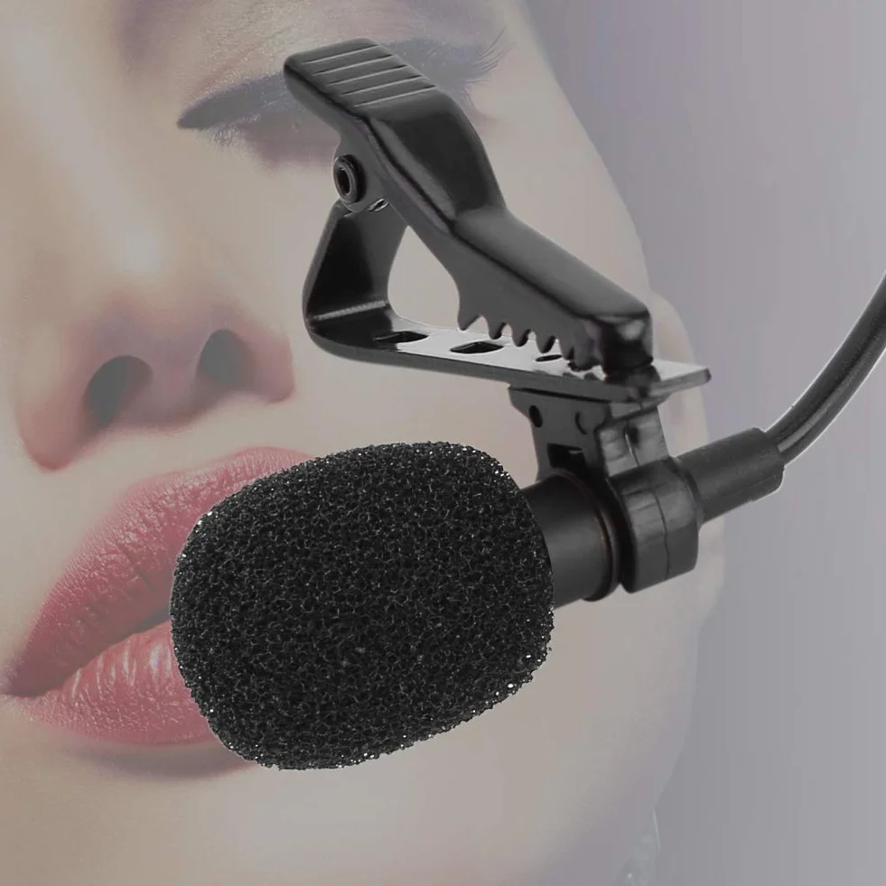 Przypinany mikrofon, przypinana klapa z przewodem mini jack 3,5 mm, mikrofon pojemnościowy zestawu głośnomówiącego, mikrofon, mikrofon lavalier do podcastów, nagrywania, lustrzanka cyfrowa, aparat, smartfon, komputer, laptop