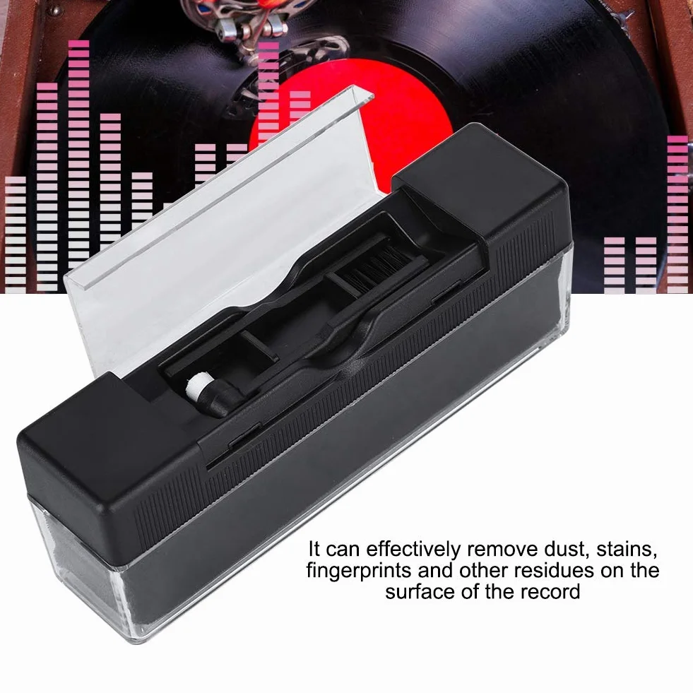 Fockety Audio Record Cleaner Brush Record Cleaner, Audio Record Cleaner, środek do usuwania kurzu, do usuwania kurzu, usuwania odcisków palców