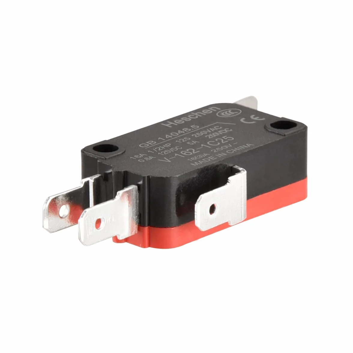 Heschen mikro przełącznik V-162-1C25 SPDT krótka dźwignia zawiasowa 16 A 250 V AC 5 sztuk