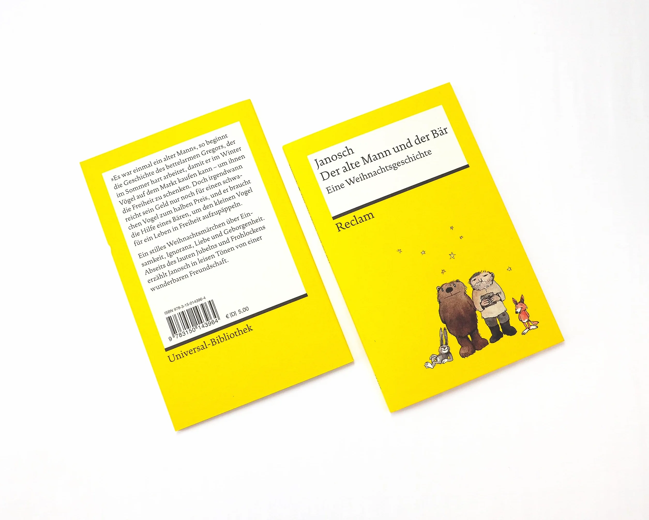 Der alte Mann und der Bär. Eine philosophische Weihnachtsgeschichte von Janosch - Platz 3 der SPIEGEL-Bestsellerliste - Reclams Universal-Bibliothek: Janosch - 14396