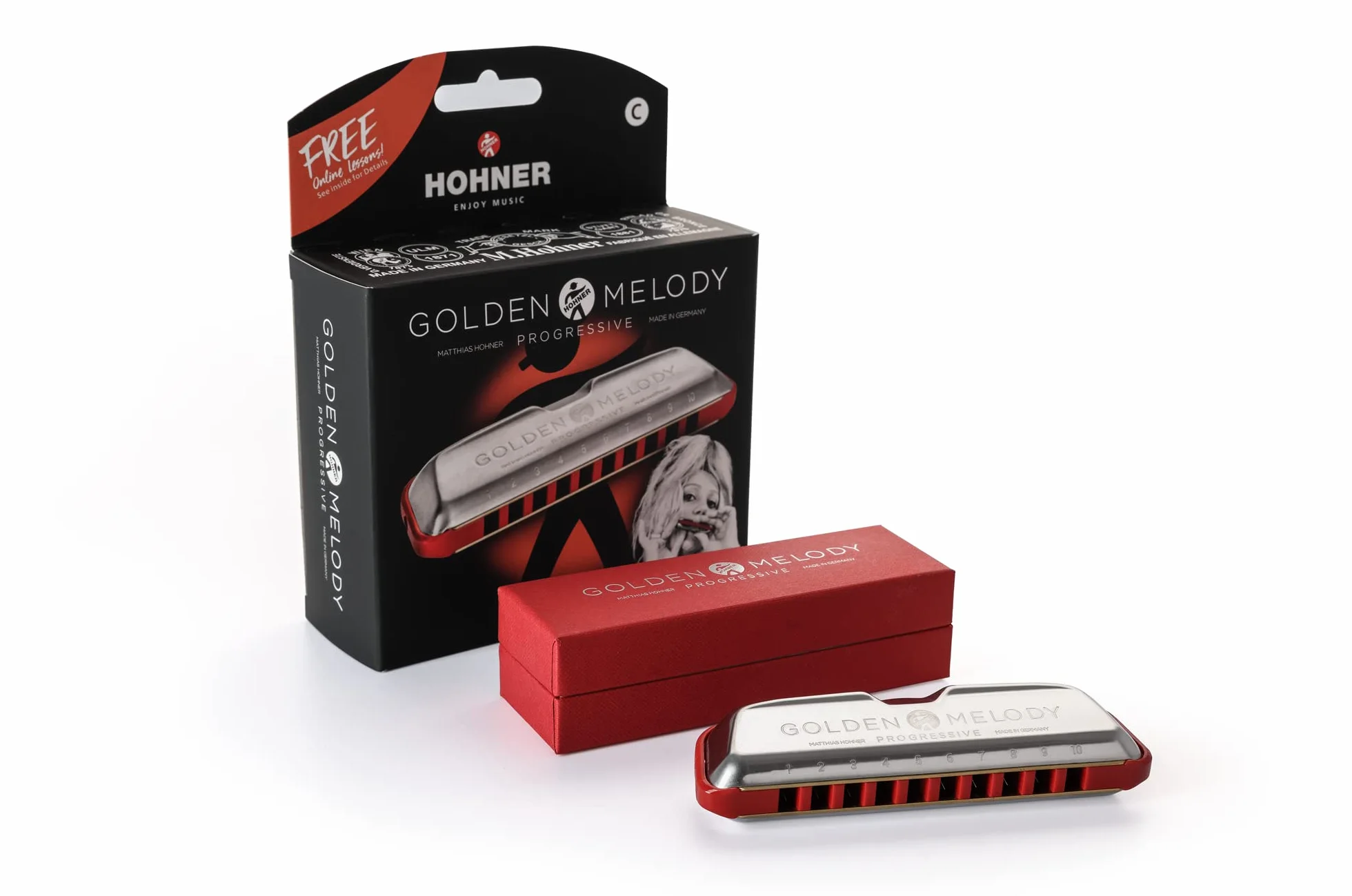 HOHNER Harmonijka, Golden Melody Progressive, G
