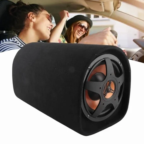 Qiilu 12V Auto-Subwoofer Auto-Bass-Lautsprecher Großer Verbrauch für Audio-Modifikation-Sound-Verstärker I9e132