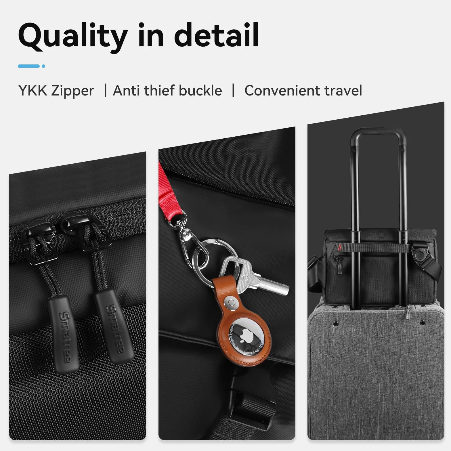 Smatree Crossbody torba na ramię do iPada Pro 11" / iPad Air 10,9", torba listonoszka na akcesoria elektroniczne, lekka, wodoodporna torba do przenoszenia