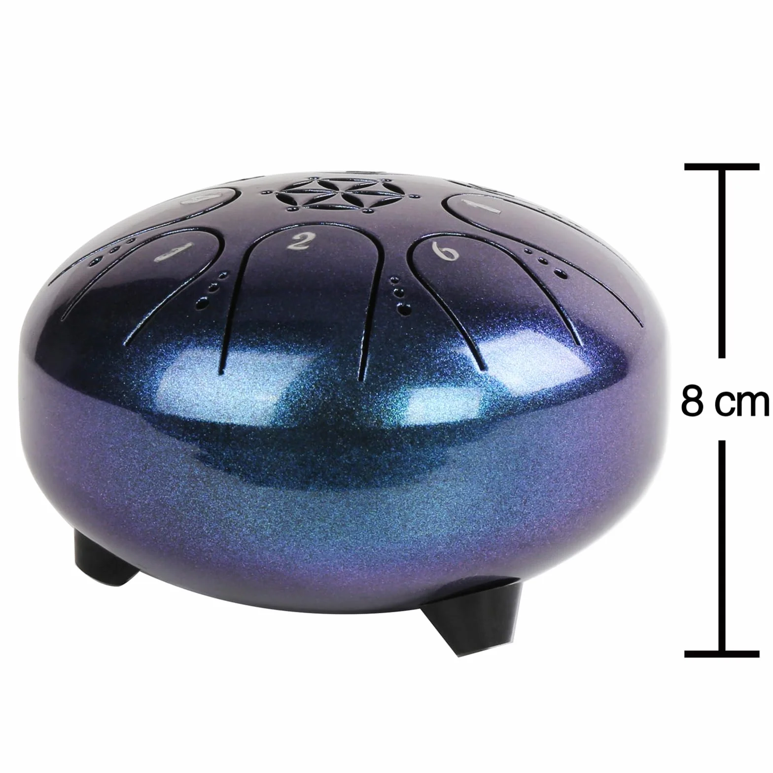 Rayzm Bęben językowy ze stali tytanowej 5 cali 8 nut Handpan Tank Drum Kit przenośny instrument perkusyjny tonacja C