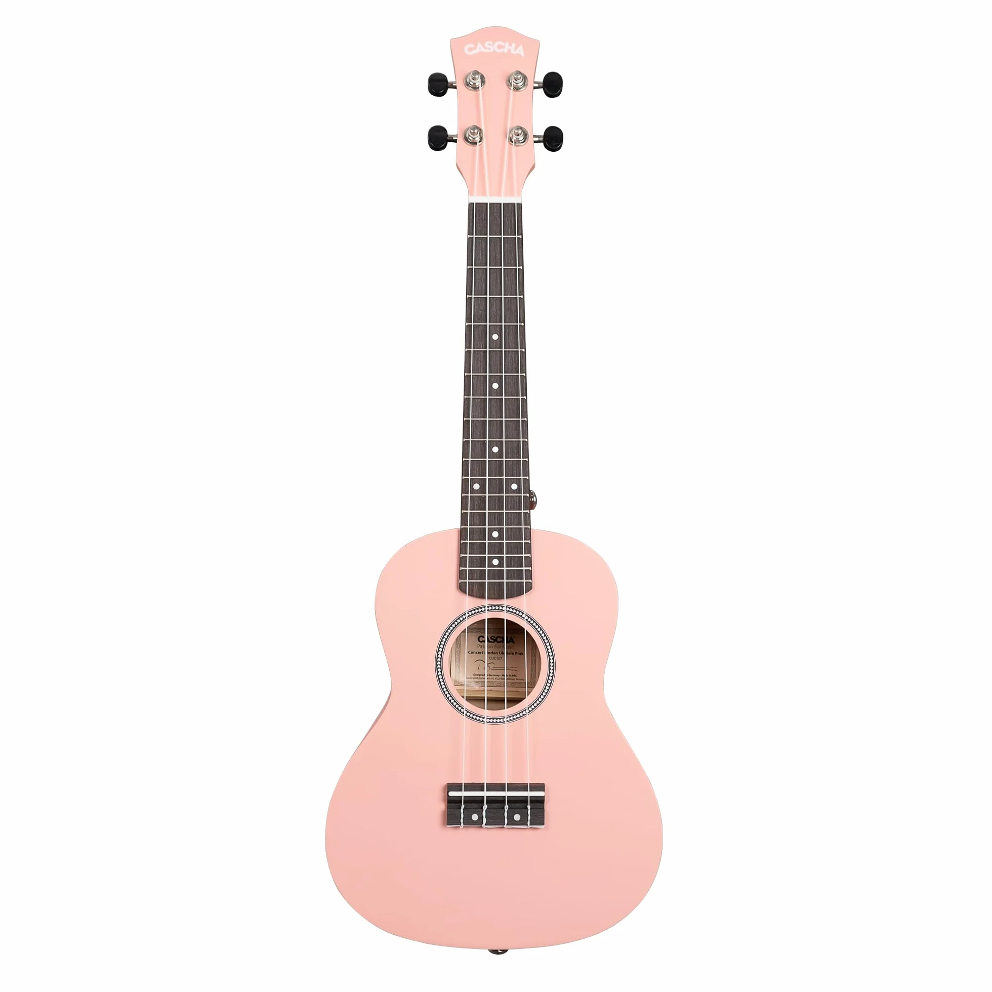 Concert Ukulele Linden Pink (w zestawie torba, 3 i)