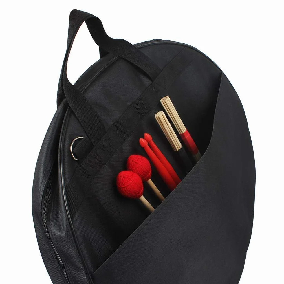 Bnineteenteam Cymbal Bag plecak 21 cali Cymbal Bag torby Cymbal Cases i torby z paskami plecaka z trzema kieszeniami, czarny