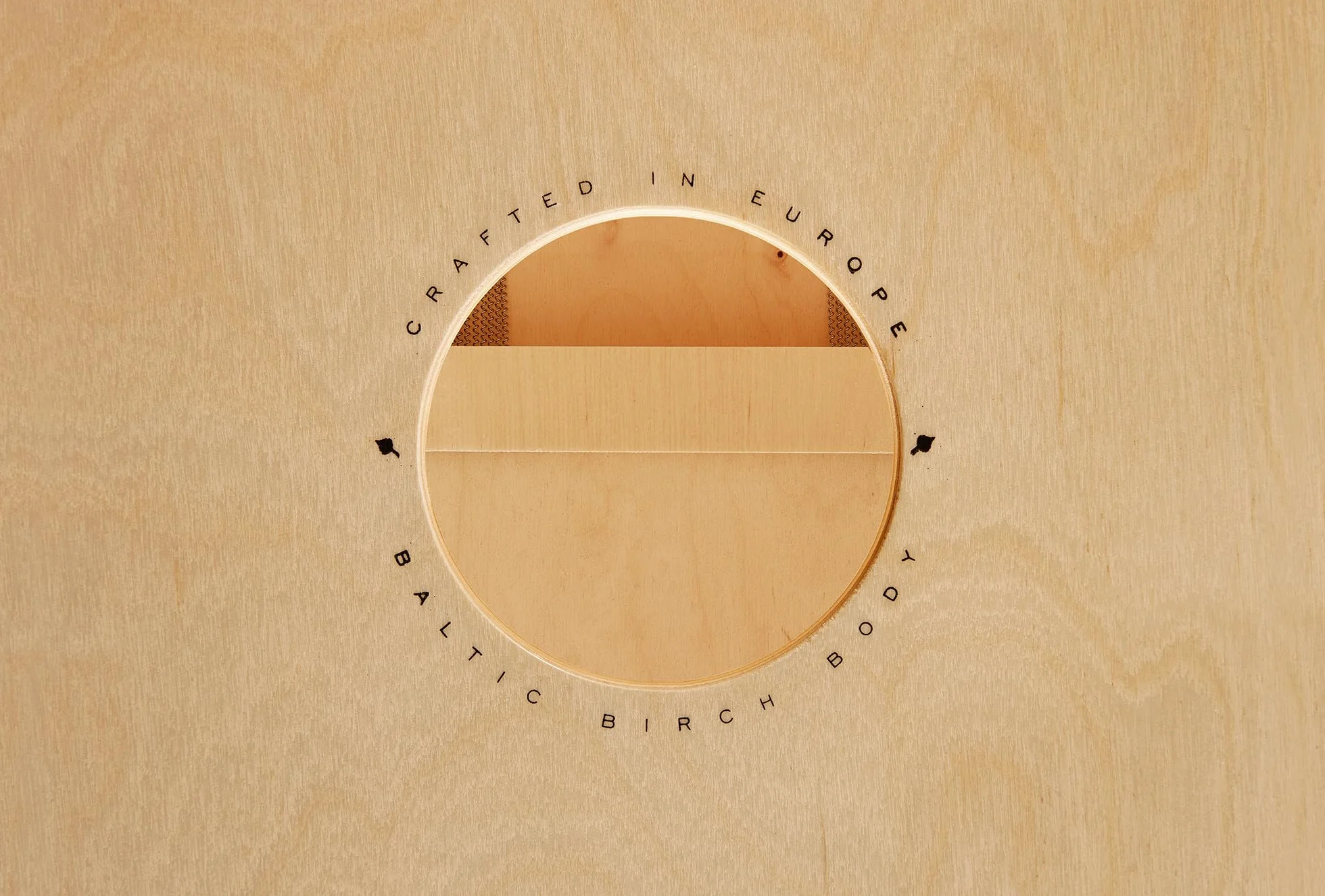 Meinl Percussion Snarecraft Cajon Instrument – Kompaktowy Cajon z Dwoma Sprężynami Werblowymi – Panel Przedni Burl Wood (SC80BW)