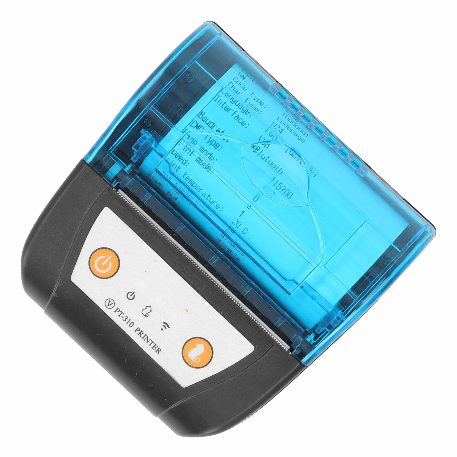 Przenośna Drukarka Paragonów Bluetooth 80mm Drukarka Etykiet Bezprzewodowa Drukarka Termiczna Wbudowana Bateria do Biura Podróży w Domu