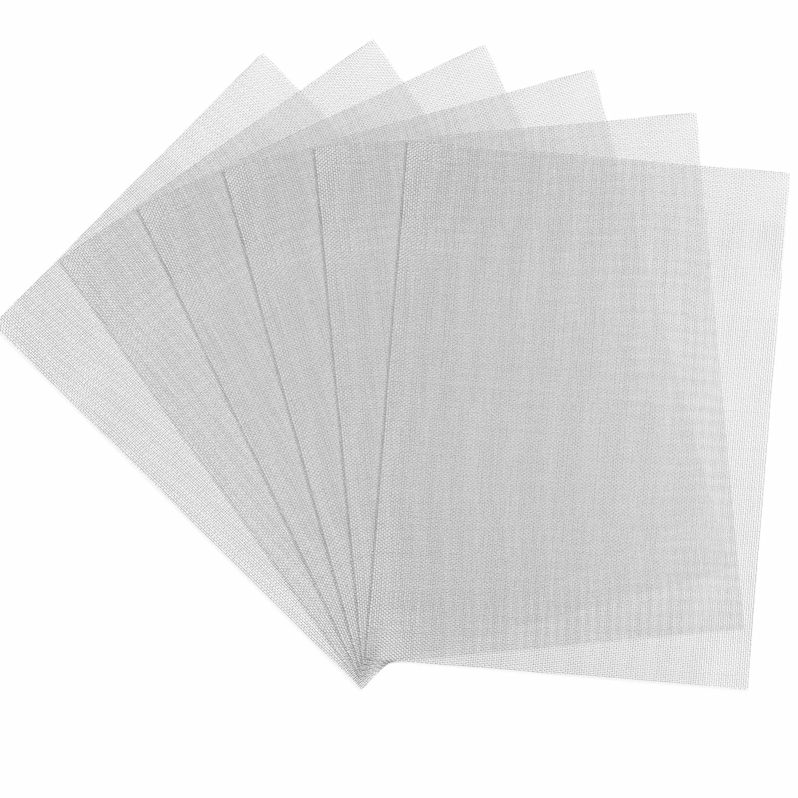 6 sztuk blach perforowanych ze stali nierdzewnej, 20 x 15 cm, siatka druciana 40, siatka druciana, siatka druciana, siatka druciana, siatka na owady o drobnych oczkach, kratka wentylacyjna, metalowa