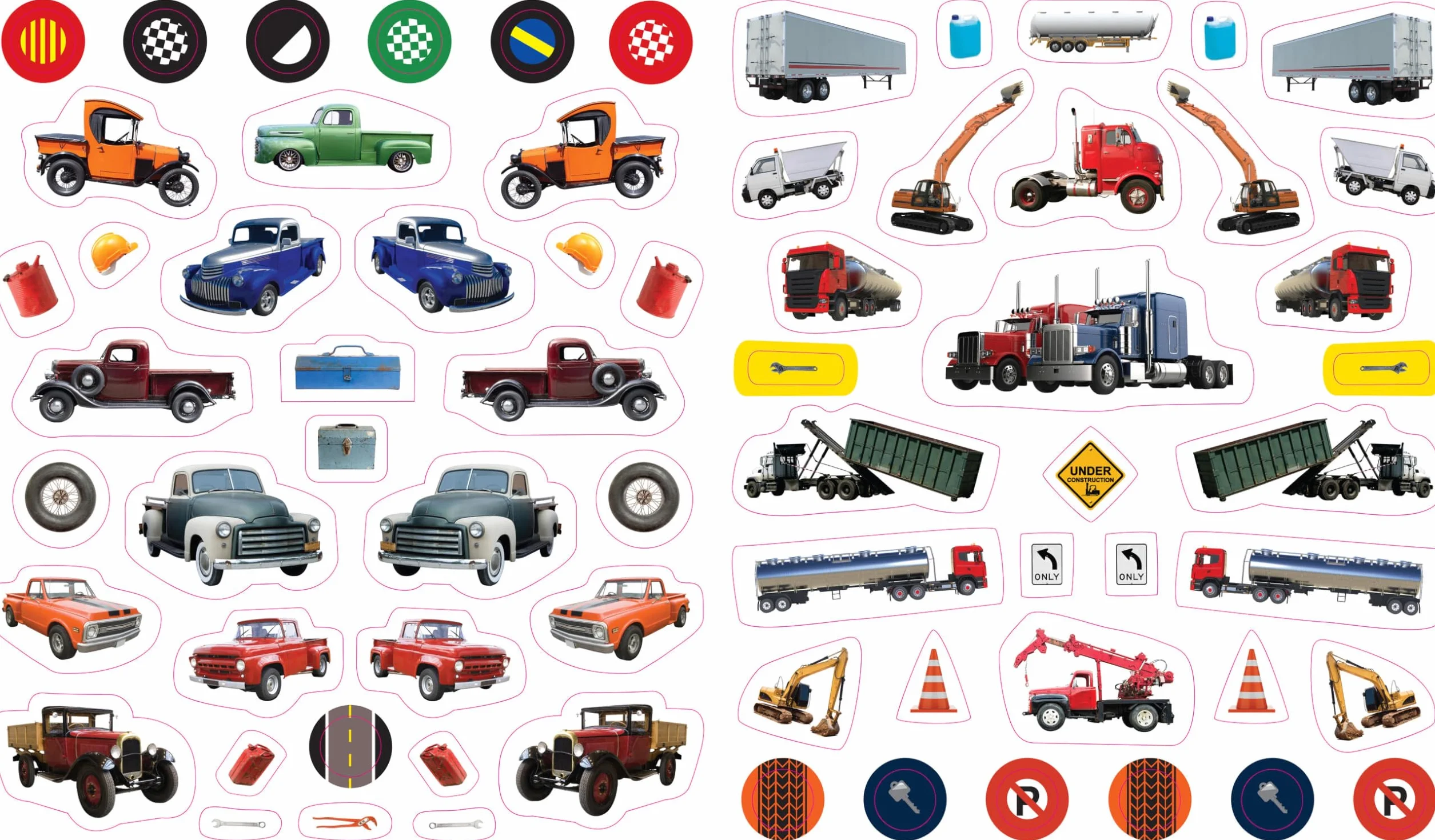 EyeLike Stickers: Trucks: 400 reusable stickers