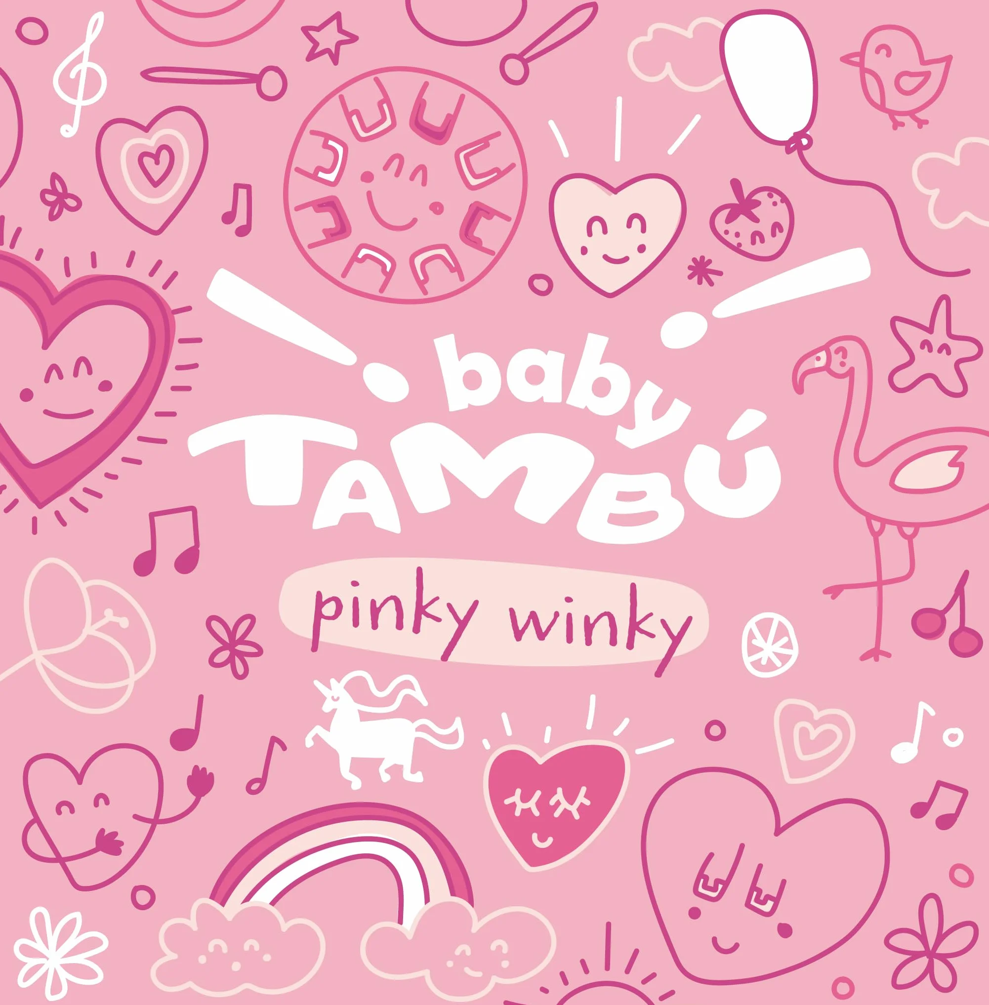 BABY TAMBU Stalowy bęben językowy 6 cali (15 cm) bęben metalowy z językami 8 notatek instrument perkusyjny (różowy - różowo-winky)