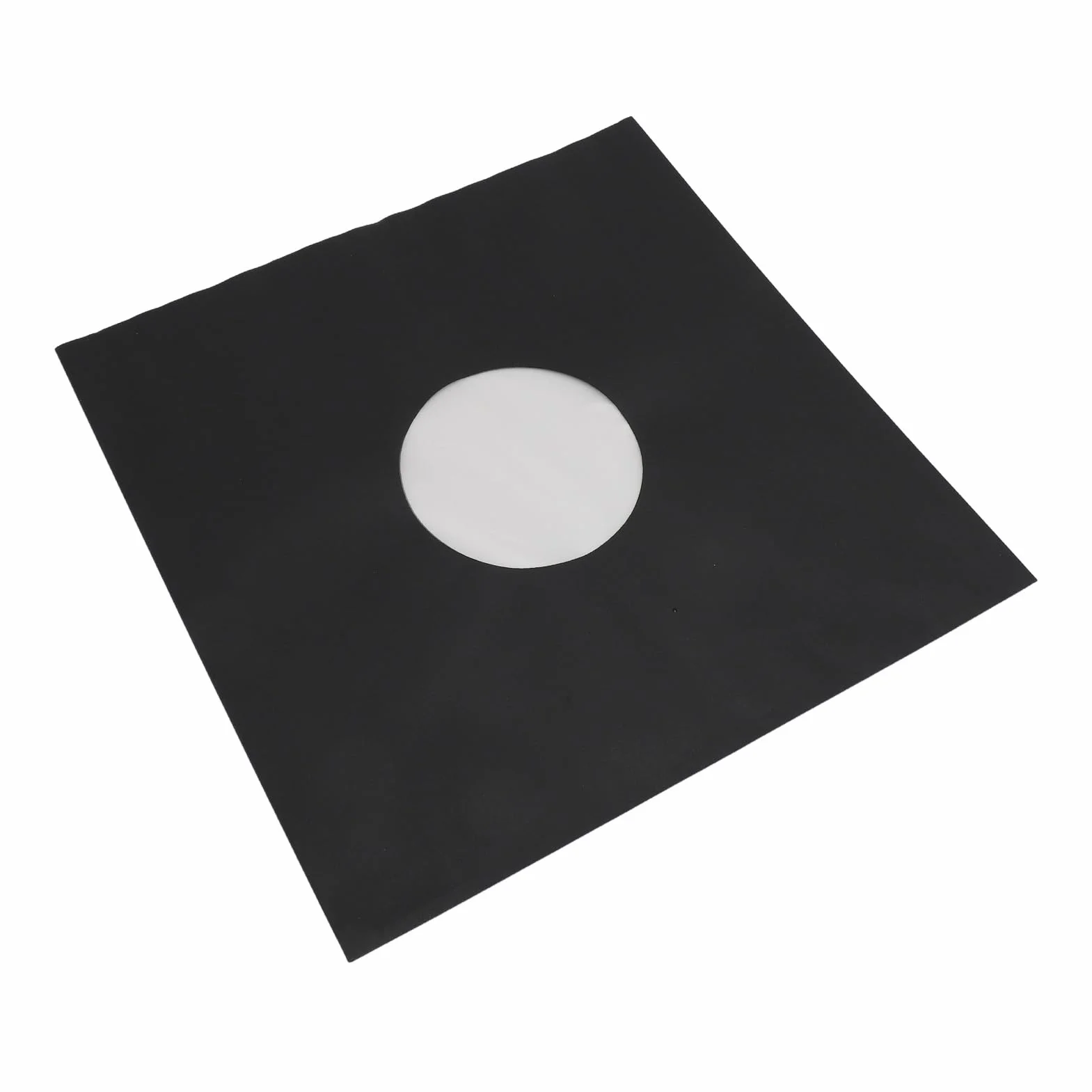 Wakects 20 szt. 12-calowych Kopert z Papieru Typu Kraft na Płyty Winylowe, Ochronne, Grube Brązowe Okładki, Wewnętrzne Koperty z Tektury LP, Wycięcie w Narożniku, Matowe, z Otworem na