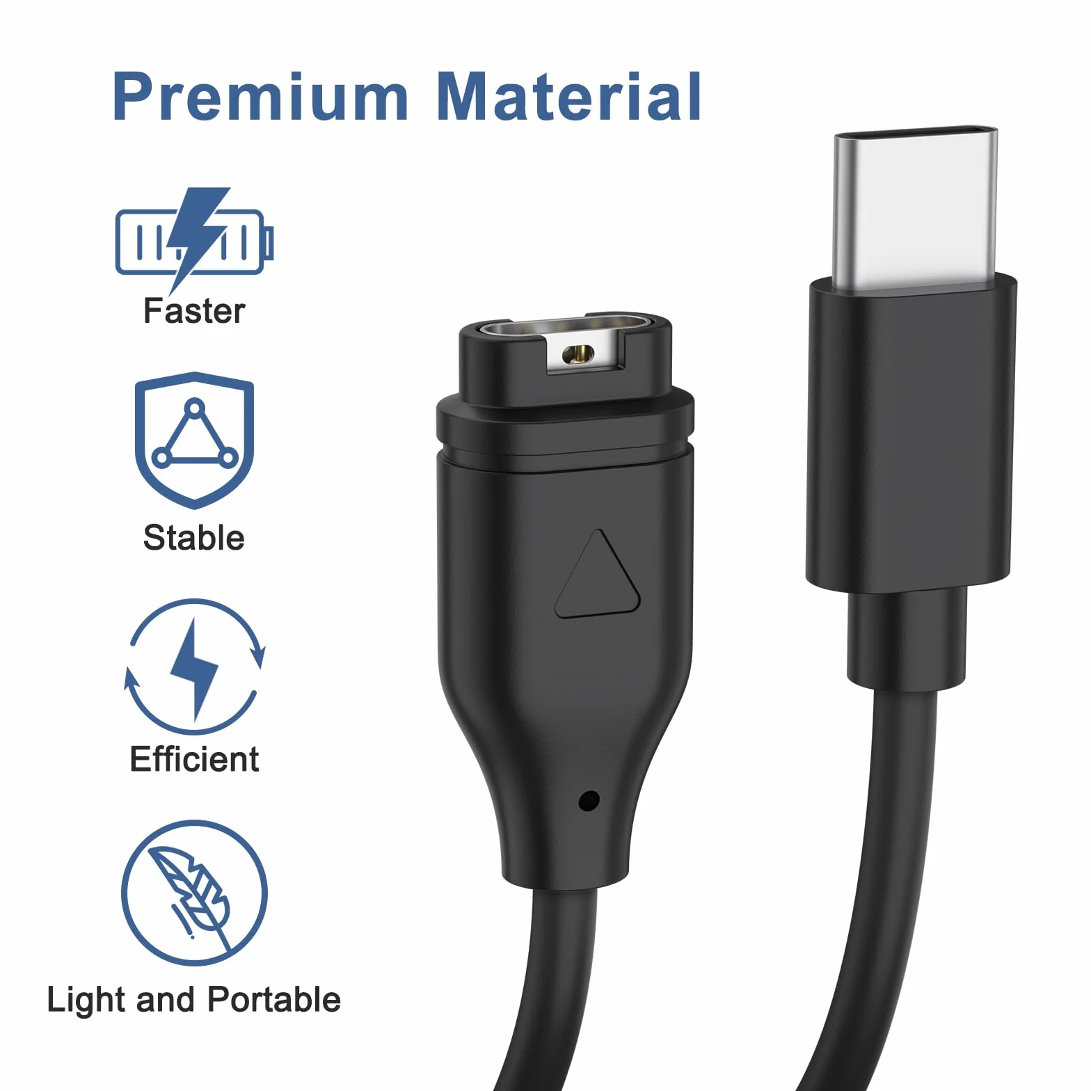 Oumida Kabel do ładowania Garmin Instinct i Solar, stacja ladująca USB-C Charger Dock dla Garmin Instinct 2