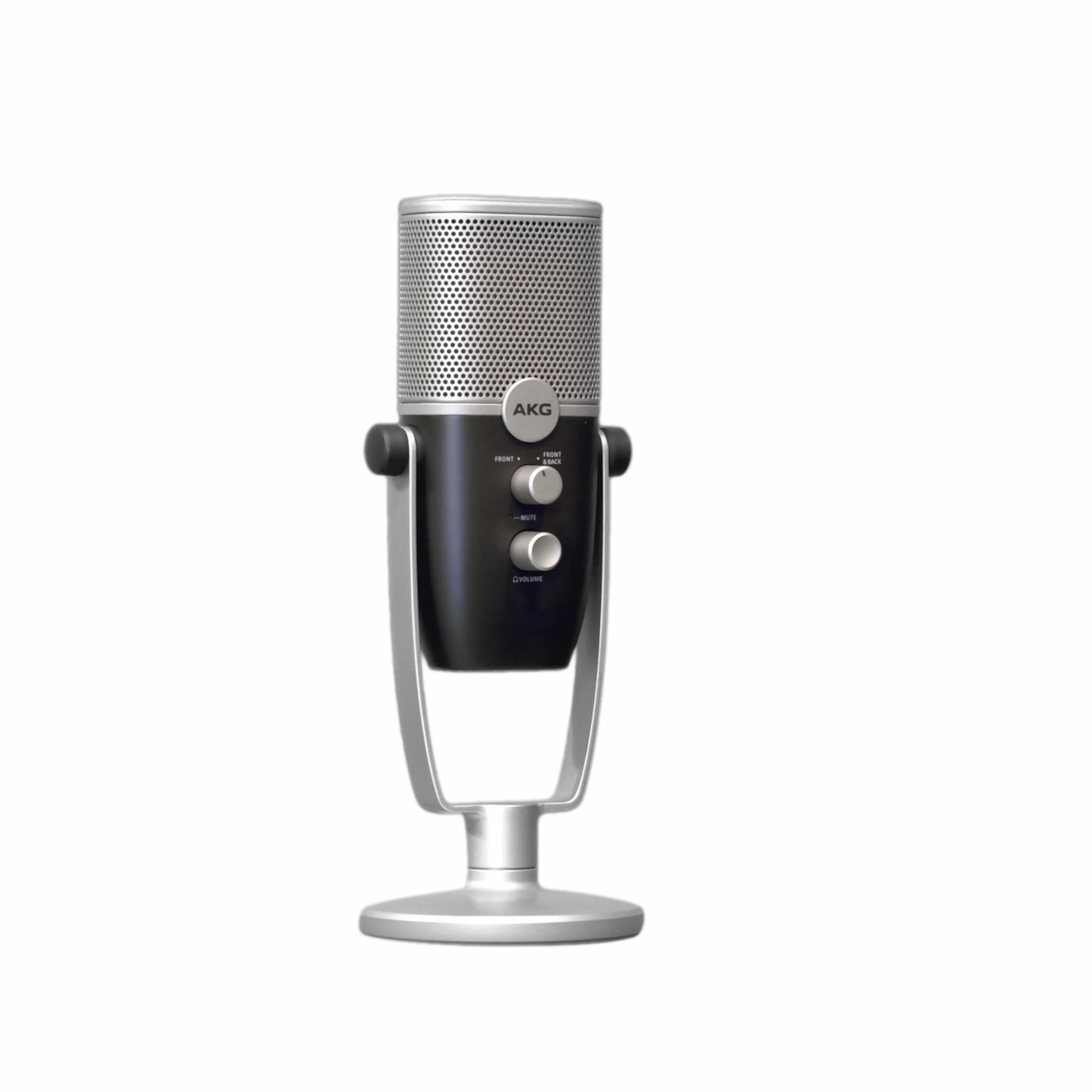 AKG Pro Audio Ara profesjonalny mikrofon pojemnościowy USB-C, podwójny wzór, niebieski i srebrny