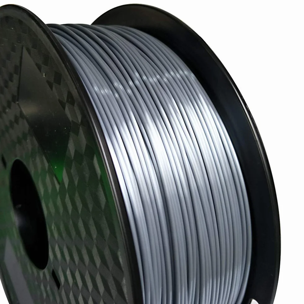 CC3D Jedwabne Srebrny filament PLA 1,75 mm 1KG Szpula filamentu drukarki 3D Materiał drukowania 3D Jedwabiście błyszczący metaliczny srebrny metalowy filament PLA Jedwab Srebrny kolorze srebrnym