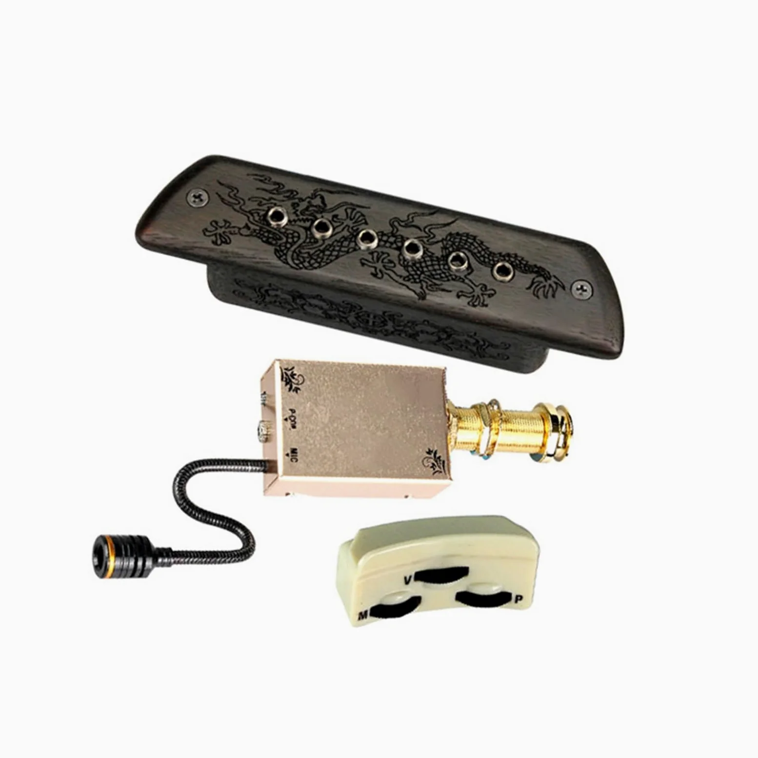 Profesjonalne Przetworniki Do Gitar Akustycznych Przetwornik Do Otworu Rezonansowego Gitary Akustycznej Humbucker Wzmacniacz Akcesoria Do Instrumentów