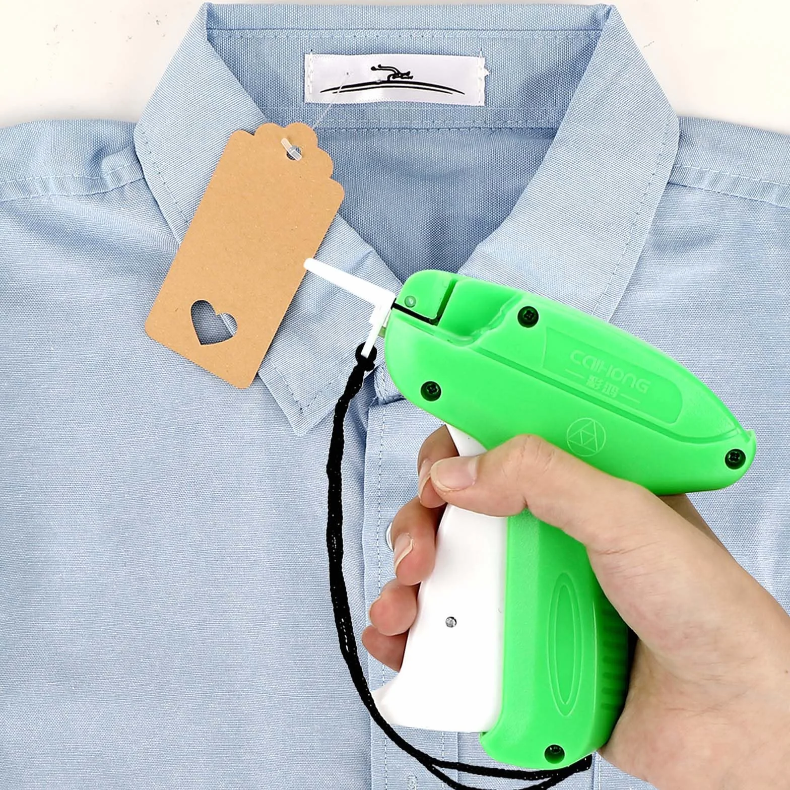 Pistolet do etykietowania etykiet z 5 zapasowymi igłami i 5000 nićmi do szycia odzieży, etykiet cenowych, etykiet cenowych, etykiet markowych, etykiet, etykiet, kapelusz