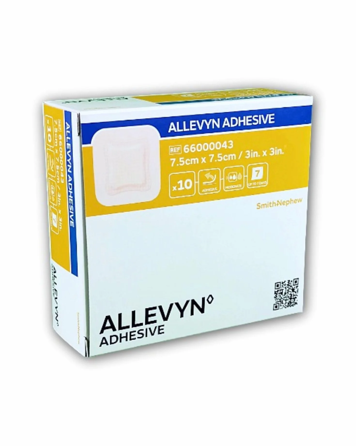 Allevyn Adhesive 7,5 x 7,5 cm 3 inx3in in 10 sztuk