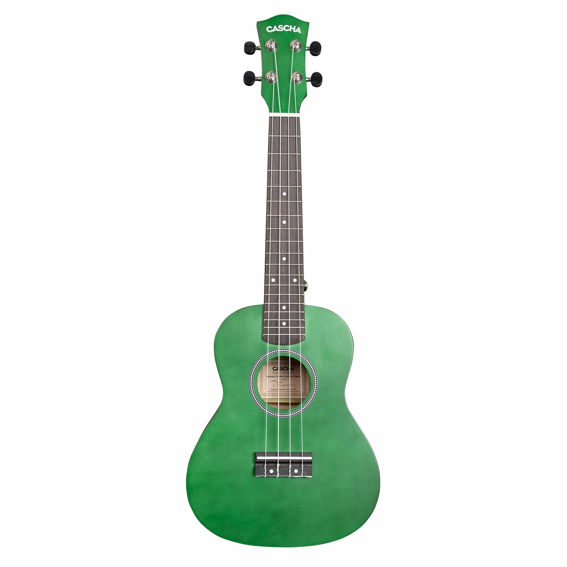 Concert Ukulele Linden Green (w zestawie torba, 3 i)