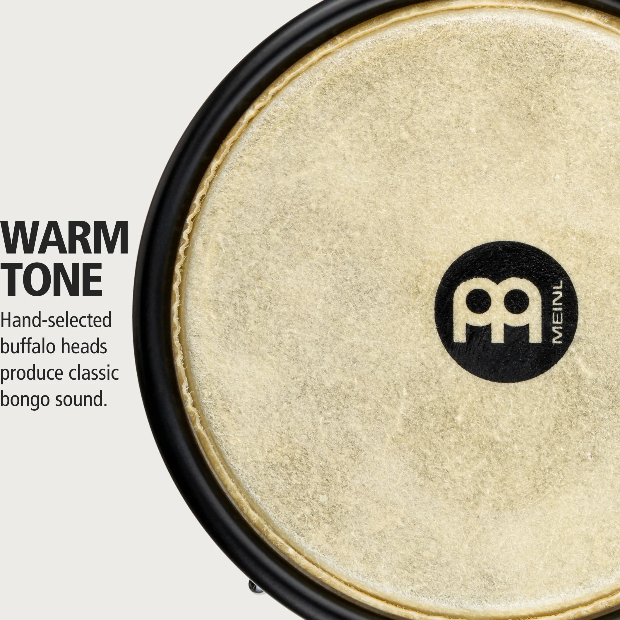 Meinl Headliner Bongos HB50BK, Black, Black HW - Bongo