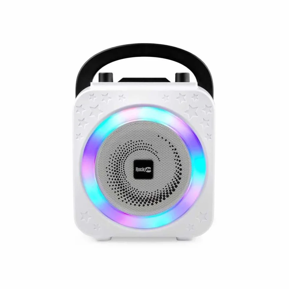 Rockjam RJPS150-BK 10 W Bluetooth Karaoke Urządzenie z Dwoma Mikrofonami Wielokolorowy