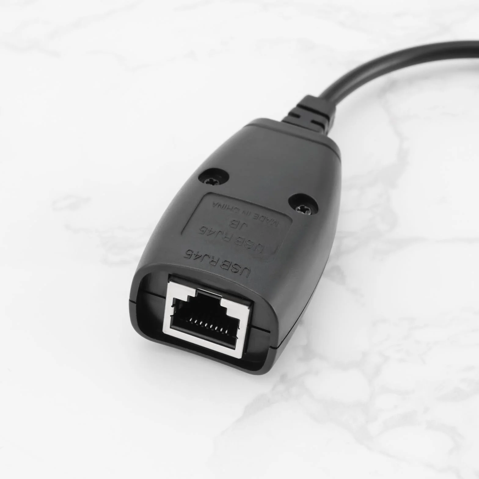 OTOTEC 1 zestaw adapterów USB Ethernet, rozdzielacz RJ45 Ethernet na USB adapter przedłużający do Cat5/5e/6/6e, do 50 m, nadaje się do komputerów, telefonów komórkowych, dysków U, drukarek, aparatów