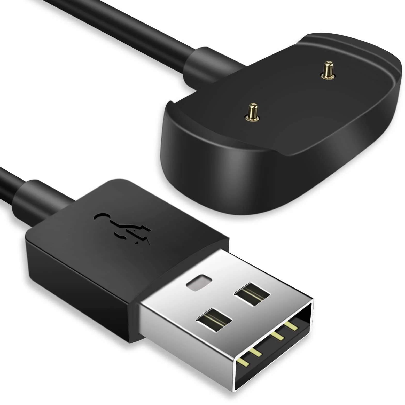 Ainiv Ładowarka Kompatybilna z Amazfit GTR 2 2e, GTS 2 2e, GTS2/GTS4 Mini, Pop, Bip 3 PRO, Bip U, T-Rex (Nie Do T-REX) - 2-Pinowy Kabel USB Do Ładowania 14 mm 60 cm