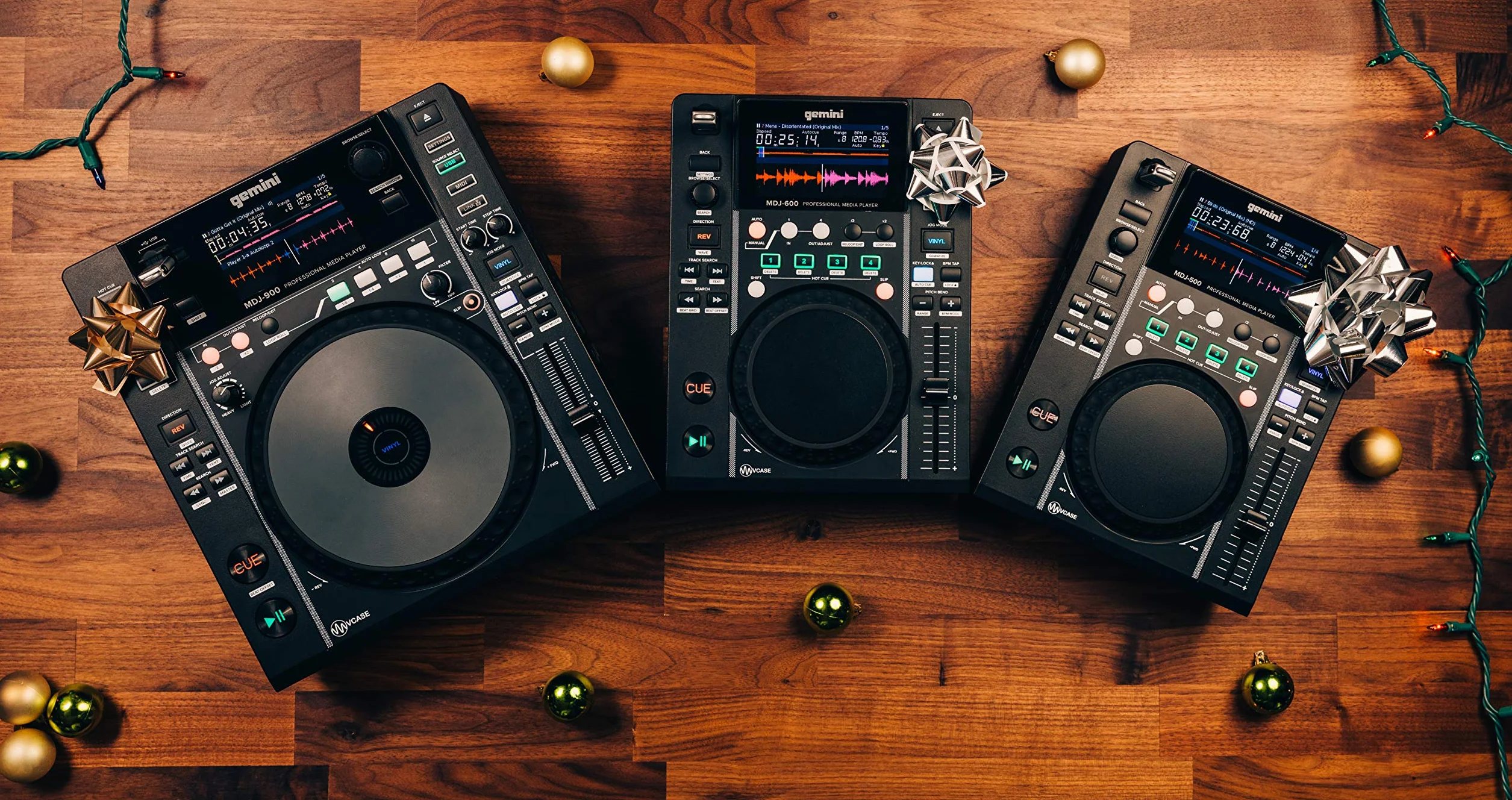 Gemini Sound MDJ-600 - profesjonalny odtwarzacz CD/Media Player z 4 Hot Cues i Auto/Manual Looping, kolorowy ekran, MIDI, 24-bitowy/192 kHz karta dźwiękowa