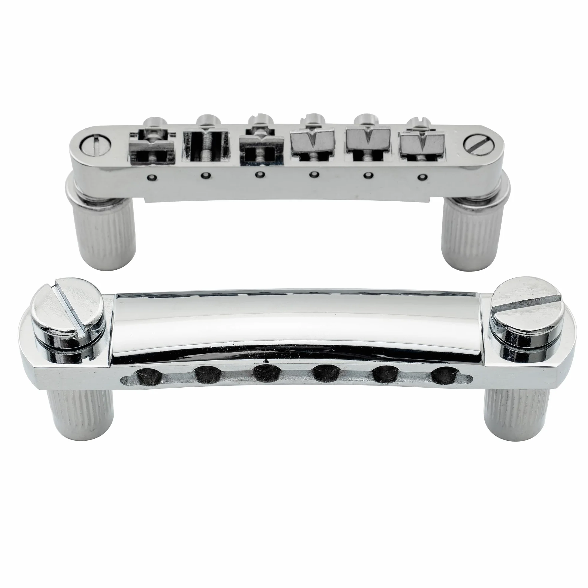 Musiclily Metryczna Mostek Strunociąg ABR-1 Tune-O-Matic Bridge Tailpiece Zestaw do Gitary Elektrycznej Epiphone Les Paul LP SG, Chrom