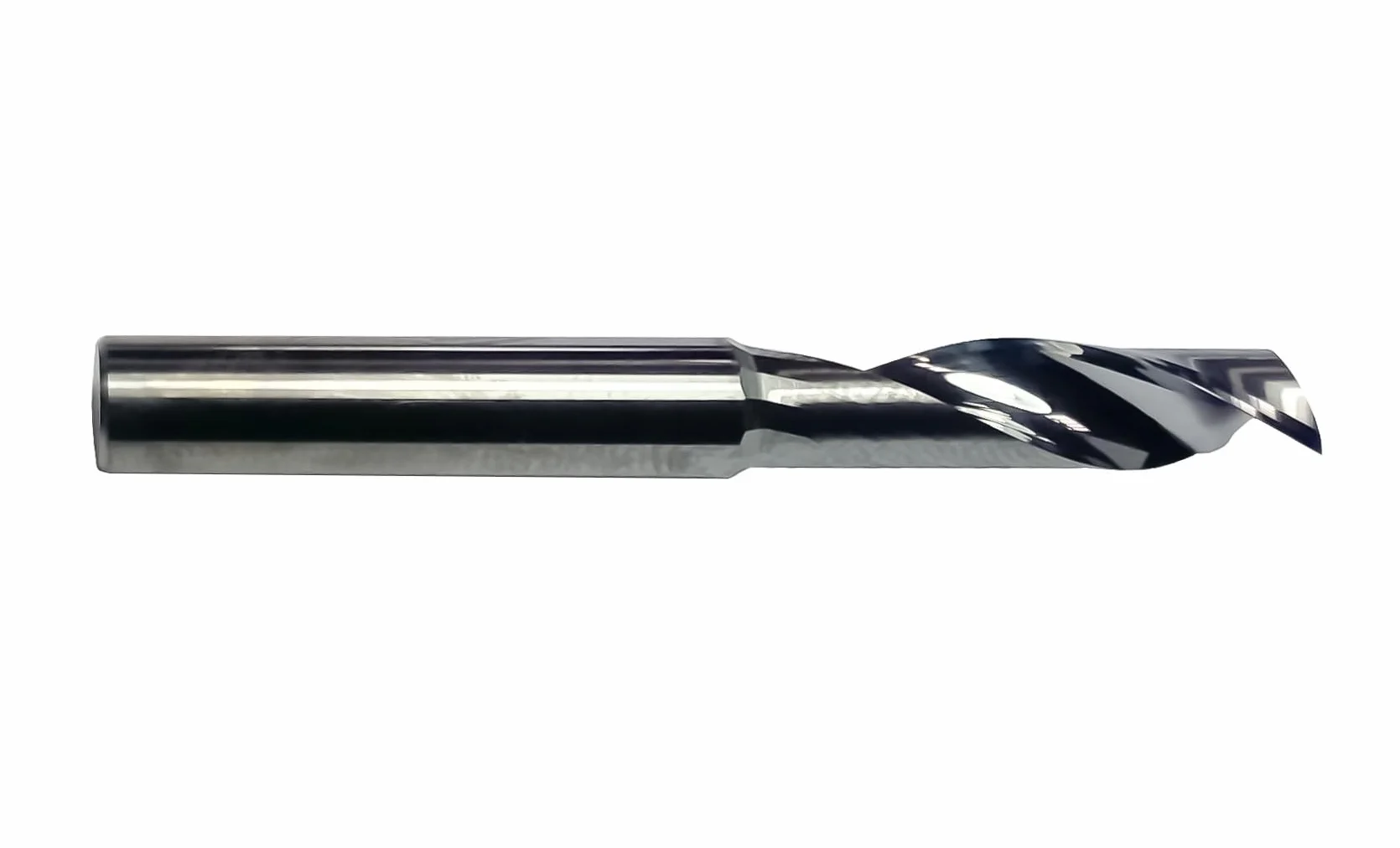 CNC QUALITÄT VHM frez trzpieniowy Ø 2 mm - jednoostrzowy frez z z twardego metalu - do obróbki aluminium i tworzywa sztucznego