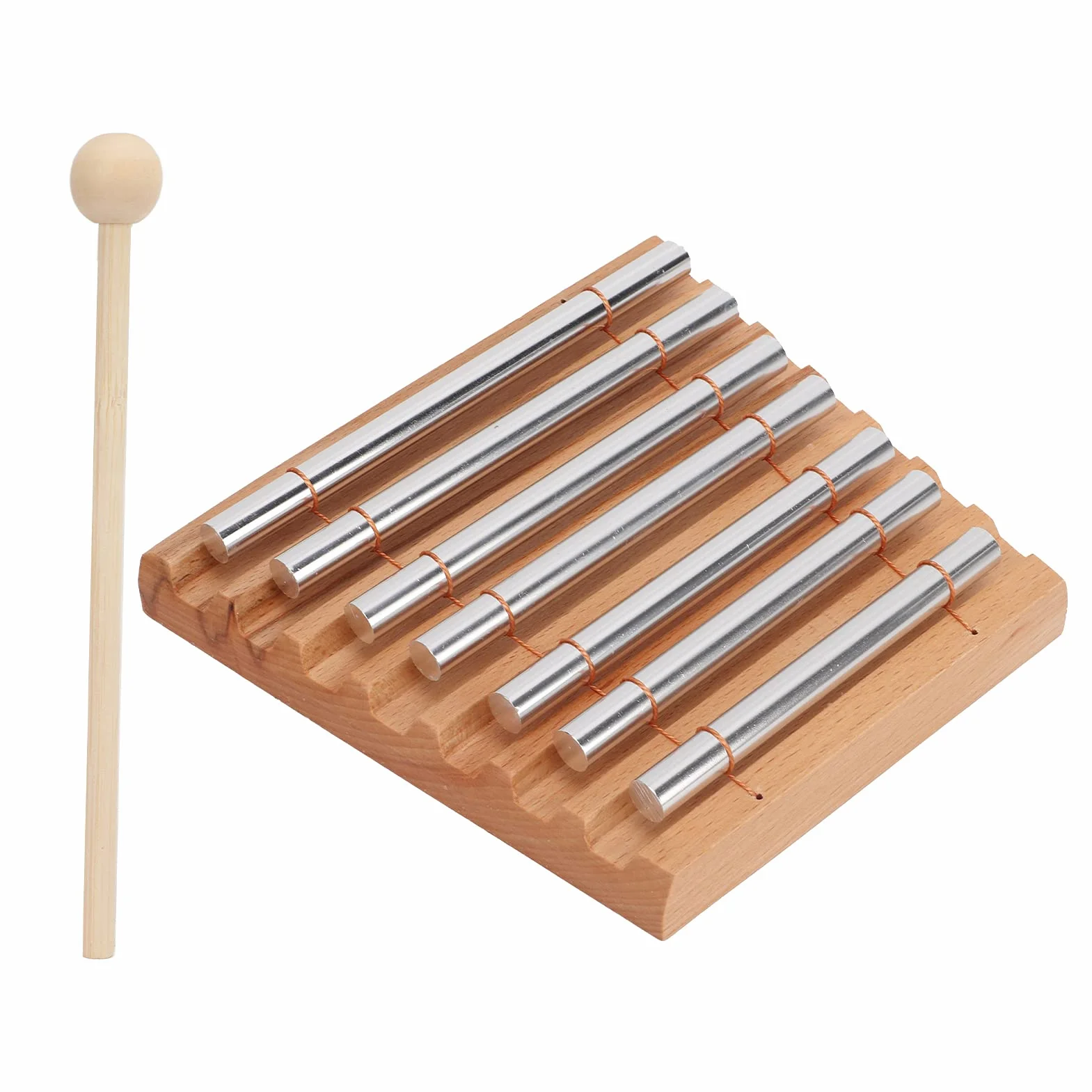 Dzwonki ręczne, muzyczny instrument perkusyjny Dzwonek energetyczny z młotkiem do medytacji do jogi
