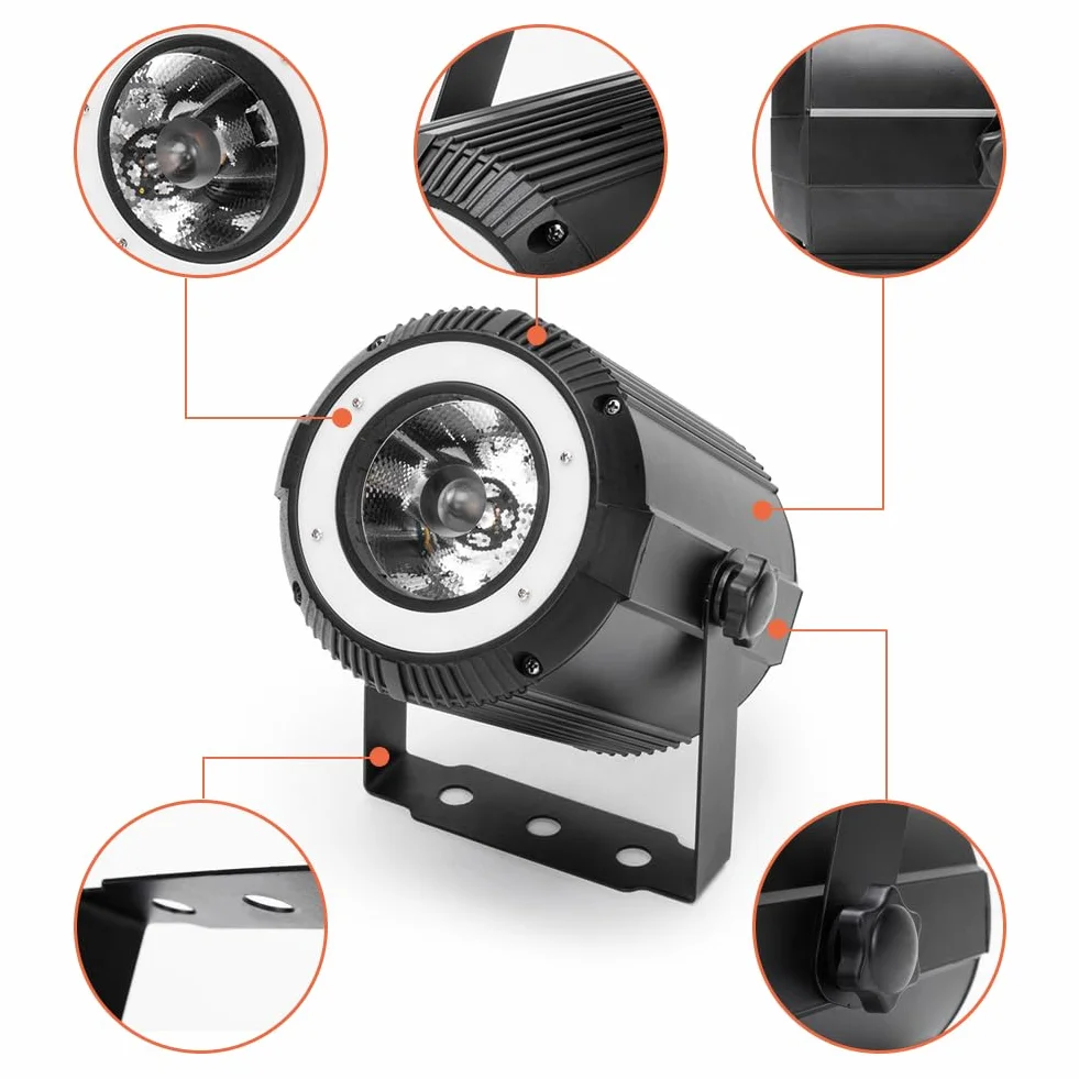 40 W RGBW 4 w 1 LED Pinspot + 24 SMD RGB Światła sceniczne LED DMX DJ 7/11CH światło imprezowe do baru, na imprezę, wesele, klubu nocnego, teatru, Halloween
