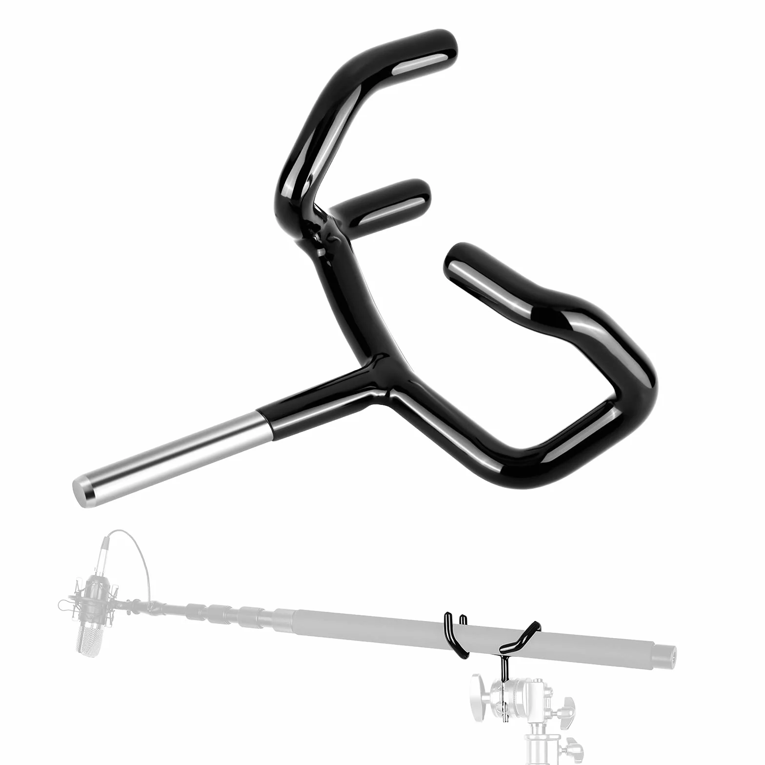 NEEWER Metalowy uchwyt na wysięgnik mikrofonu czarny