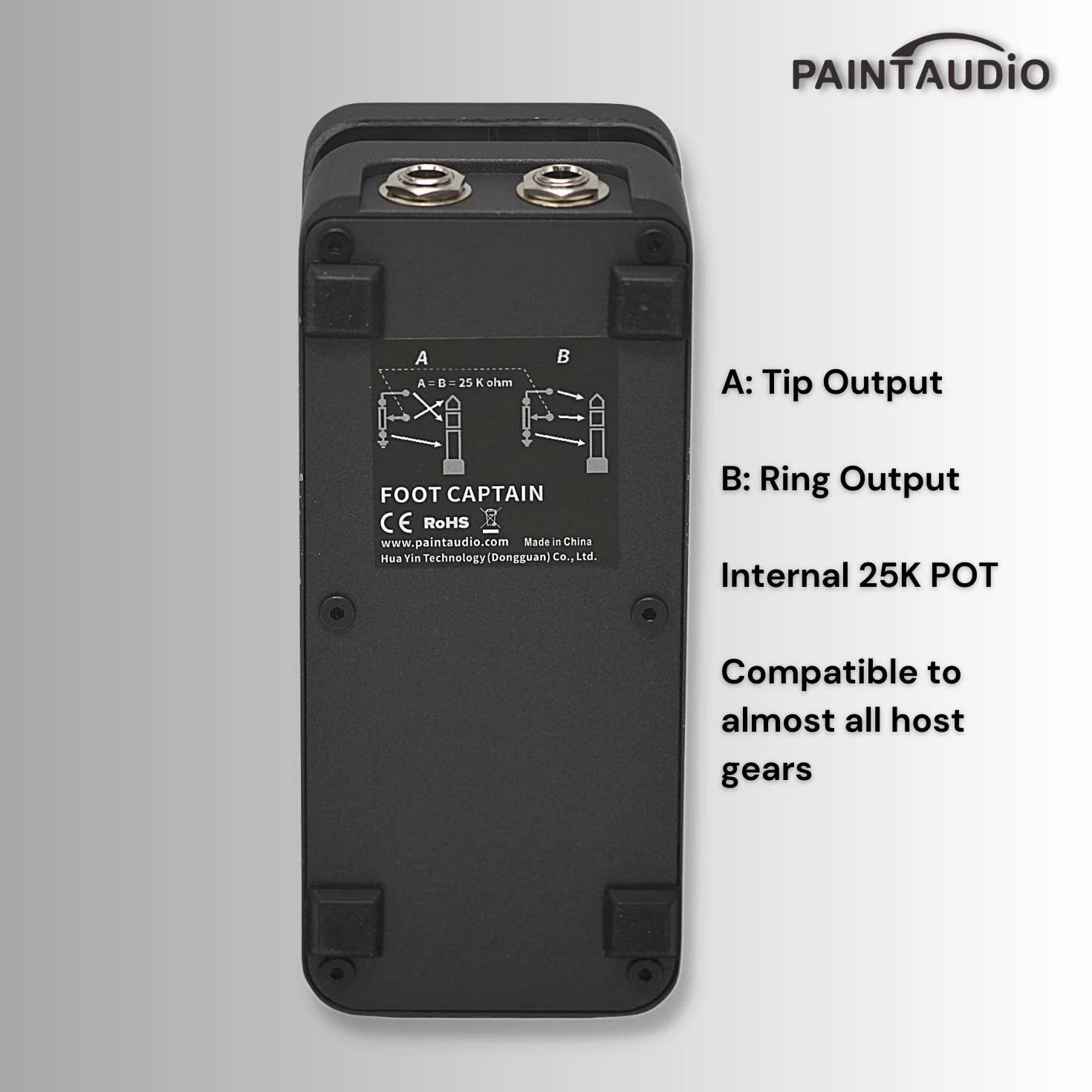Paint Audio Foot Captain podwójne wyjścia pedał ekspresji wiele efektów kompatybilny z połączeniem końcówki/pierścienia
