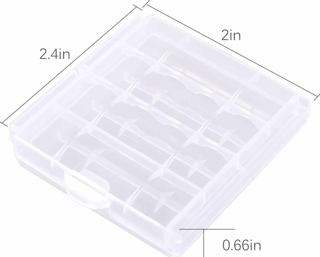 GTIWUNG 9 sztuk uchwytów na baterie AA, obudowa z tworzywa sztucznego, pudełko do przechowywania, uchwyt na baterie 4 x 1,5 V AA uchwyt 6 V z kablem przyłączeniowym (4 solty)