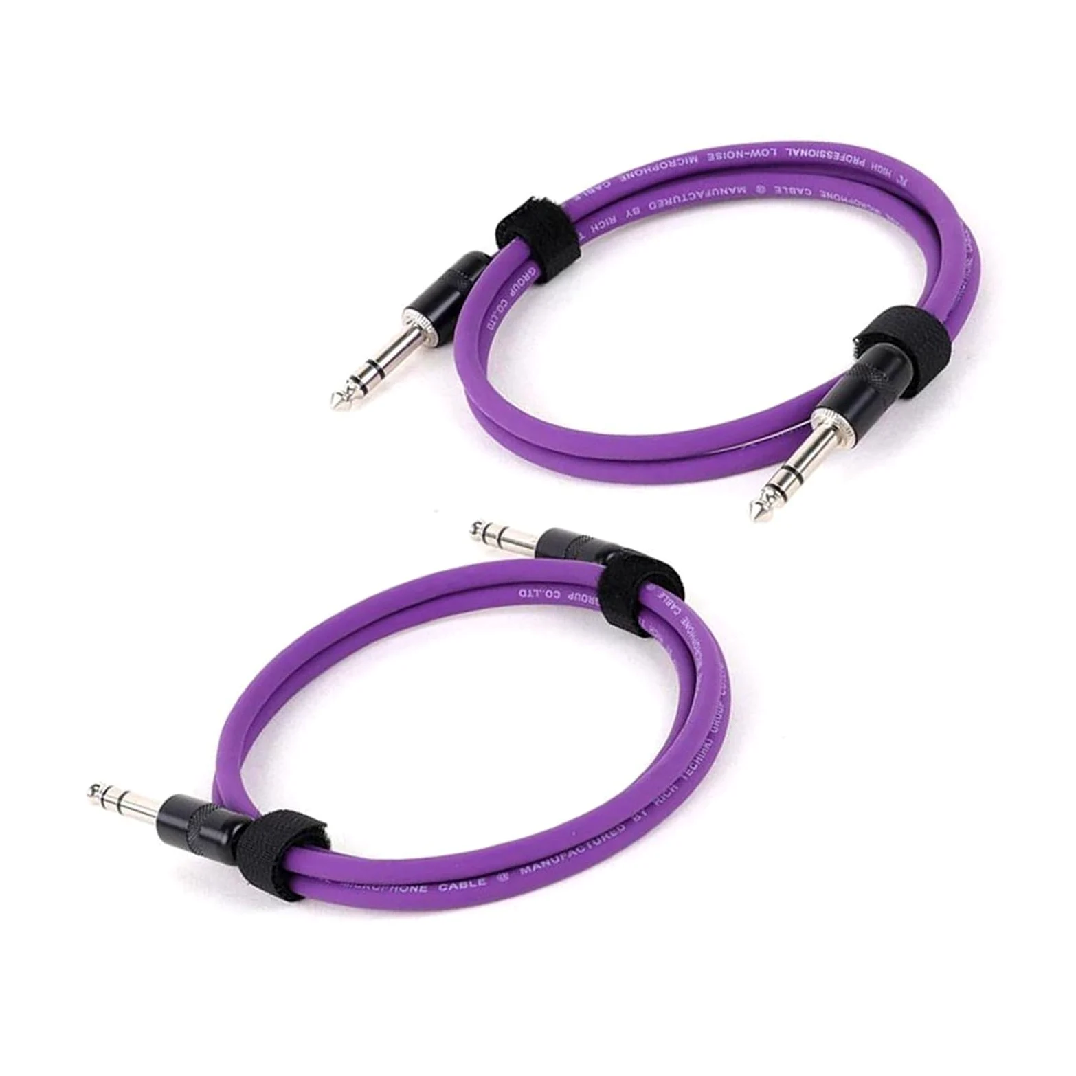 Pro Audio kabel 1/4 Cala Prosty Kabel Instrumentalny Stereo Profesjonalny Kolorowy Kabel Do Gitary Basowej Wzmacniacza Klawiatury(Purple,15m)