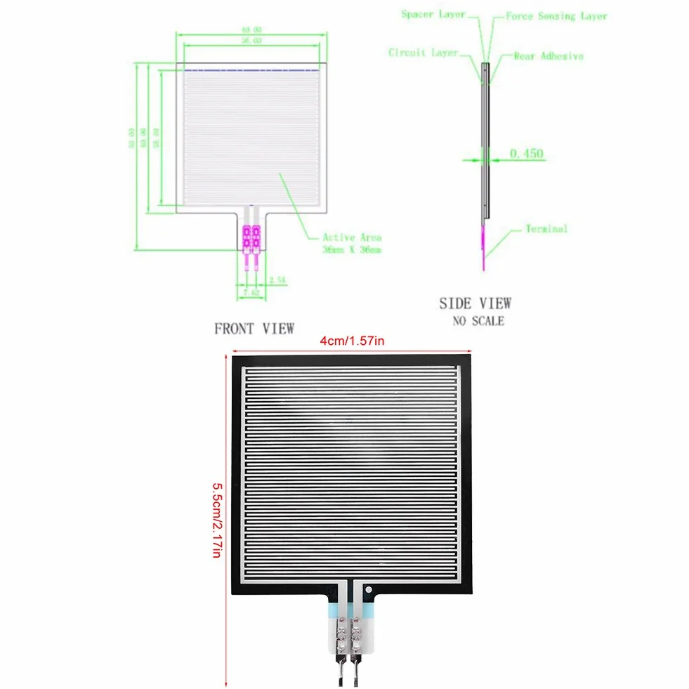 RP-S40-ST Hohe Genauigkeit Dünnschicht - Pressure Sensor Kraft Sensor Für Intelligente High - End - Platz, An 20g-10kg Druck.
