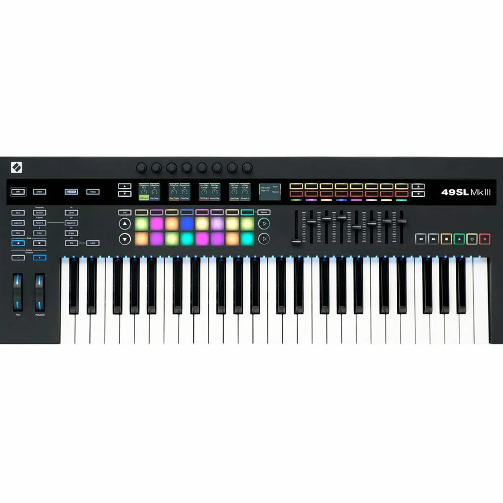 Novation 61Sl Mkiii Klawiatura Kontrolera, Czarny, 61 klawiszy