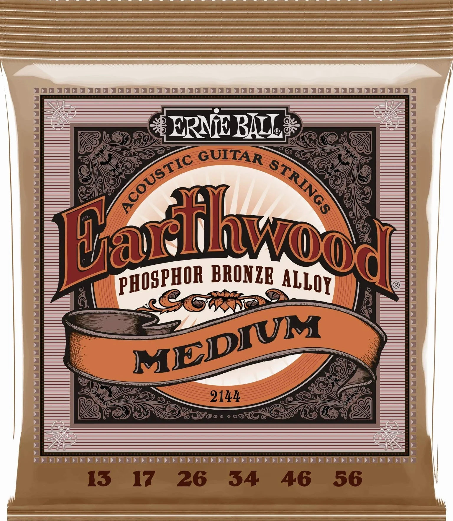 Ernie Ball Earthwood Medium Phosphor Bronze Acoustic Guitar Strings - 13-56 Gauge