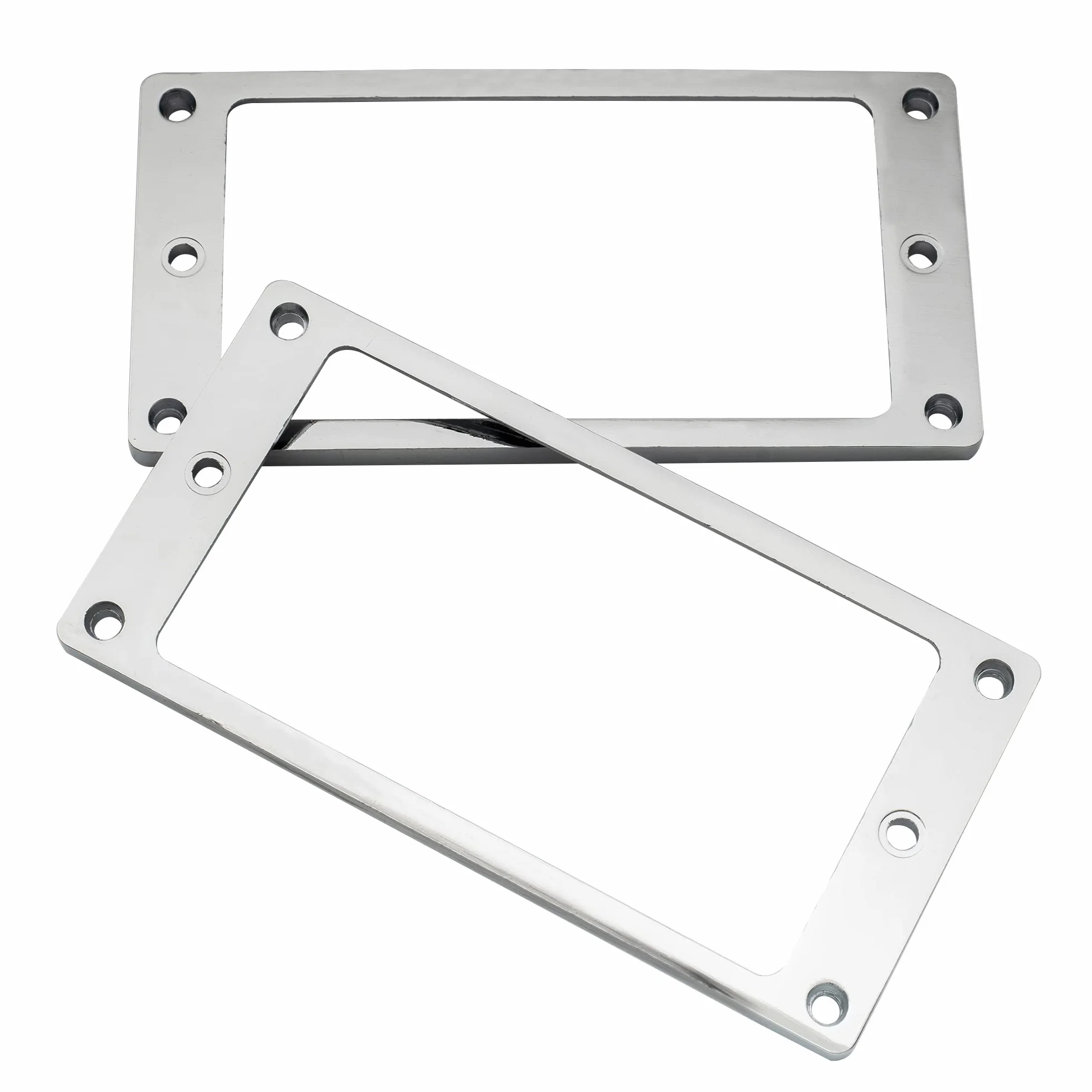 Musiclily Płaska Spód Ramka Humbuckera Pickup Rings do Gitary Elektrycy, Chrom(2 szt.)