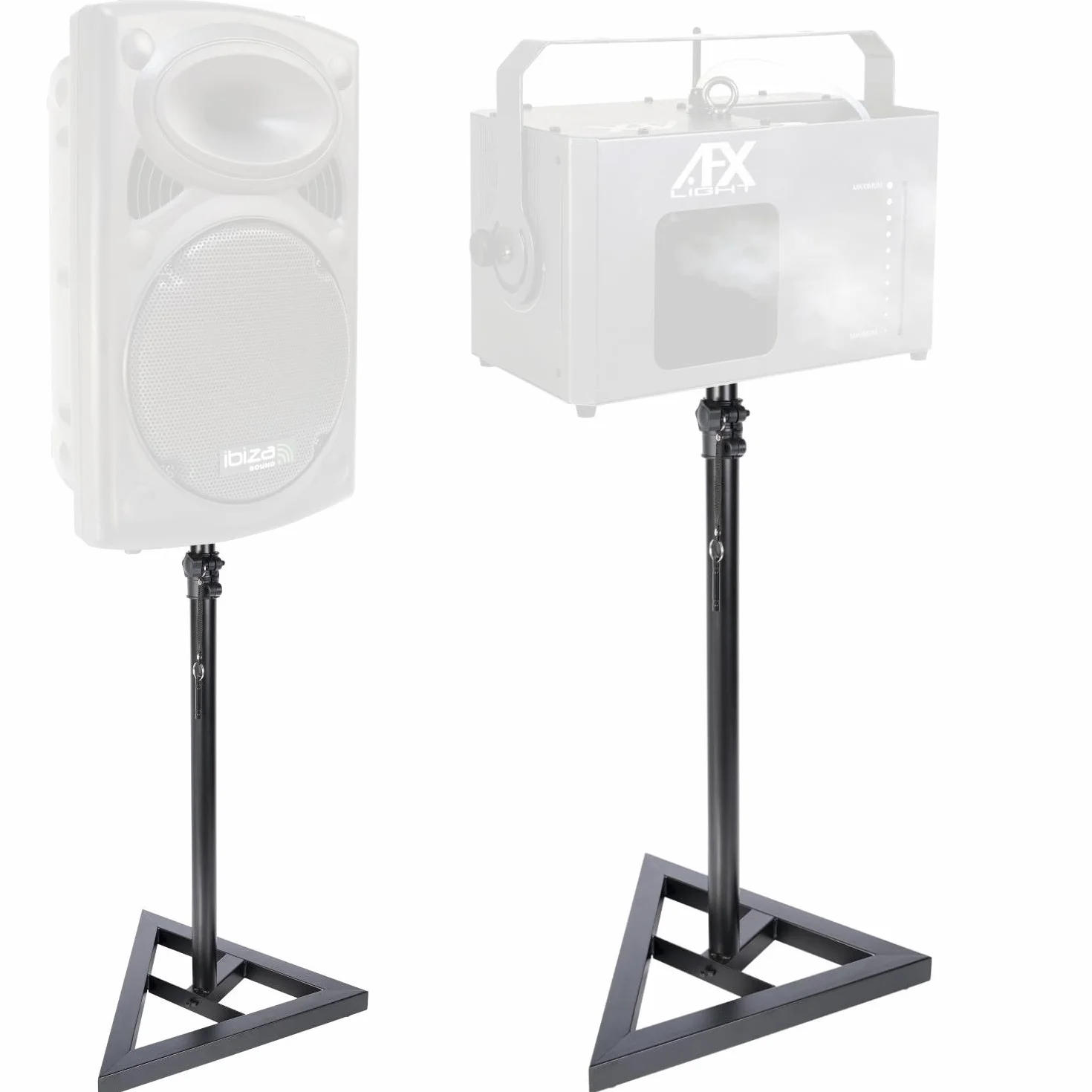 Ibiza - Zestaw 2 Lyres Beam Infinies DMX Ibiza Light E-COSMOS 4 w 1 12 x 10 W - 2 wsporniki na nogi, urodzinowy przyjęcie, przyjąć Pro, ślub