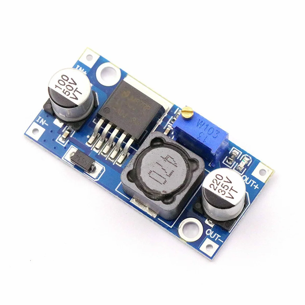 Hailege Moduł regulatora mocy 3A DC-DC Buck Step Down 3A, moduł konwersji mocy 24 V do 12 V, 5 V, 3 V, regulowany