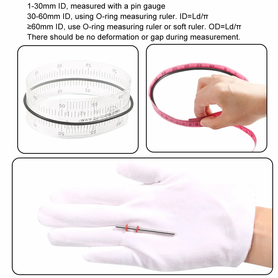 sourcing map Guma nitrylowa O-ringi 32 mm OD 25,8 mm ID 3,1 mm Szerokość metryczna Uszczelka Opakowanie 50 szt