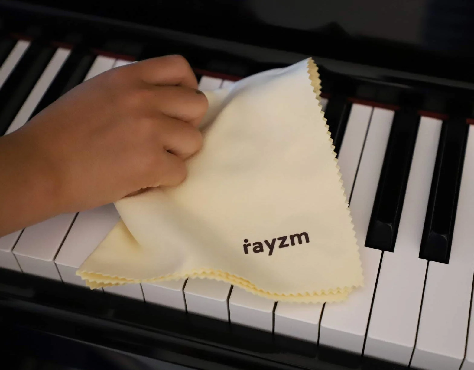 Rayzm do czyszczenia klawiatury fortepianowej, beżowa obudowa na klawiaturę pianinową, odporna na wilgoć, dwustronna osłona kluczy, 88 klawiszy, opakowanie 3 sztuk.