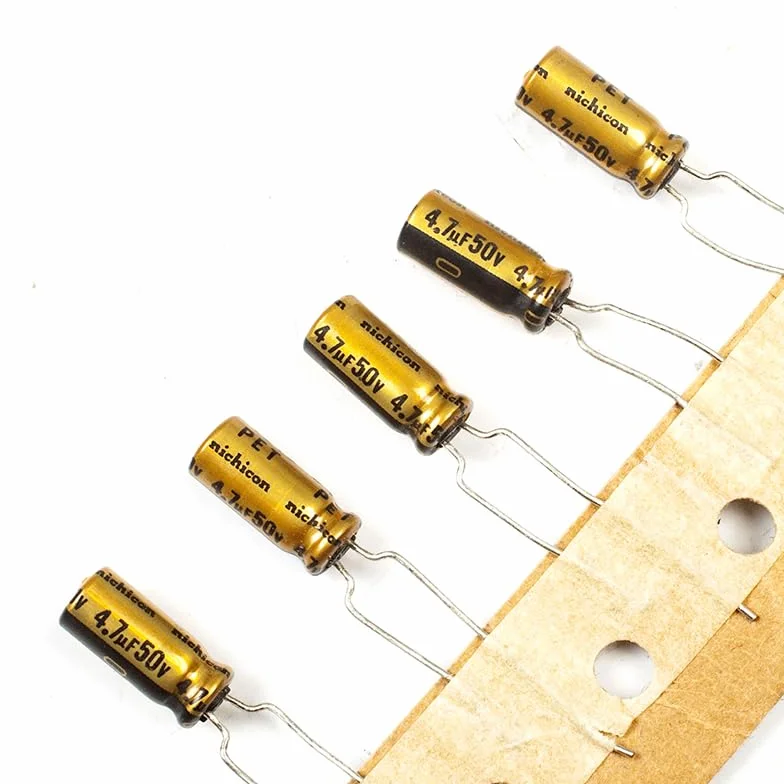 5 szt. Nichicon 50 V 4,7uf jakość premium, niski ESR, do telewizji audio, LCD, radia, kuchenki mikrofalowej, gier (5 x 11 mm)