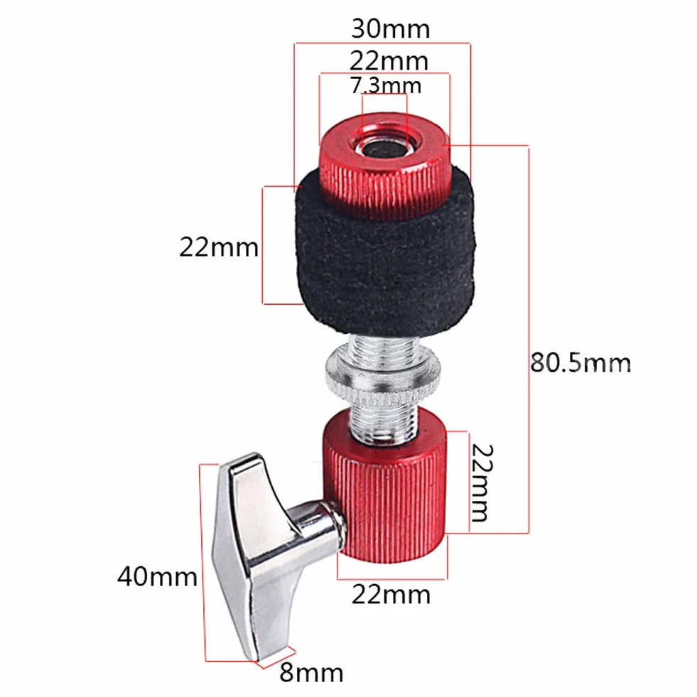 Hi-Hat Cymbal Clutch Stojak na hi-haty do talerza hi-hat z czerwonymi i czarnymi do wyboru