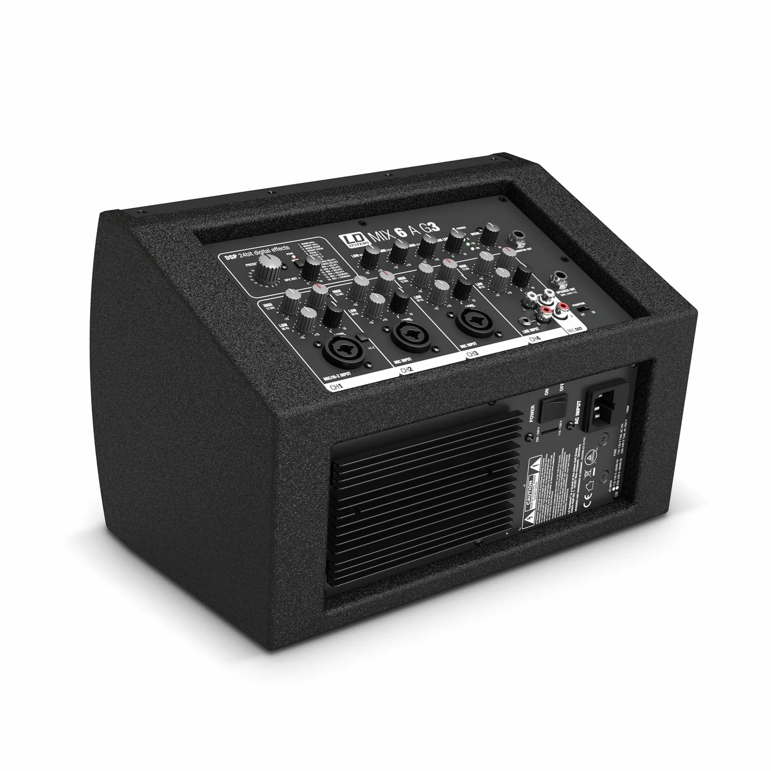 LD Systems Mix 6 A G3-2-drożny aktywny głośnik z wbudowanym 4-kanałowym mikserem